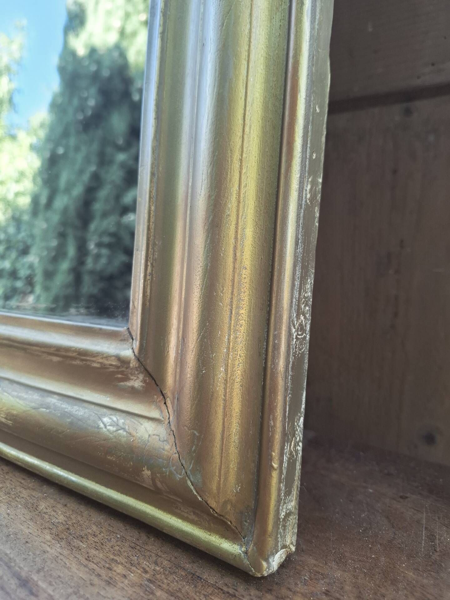 Golden mirror