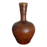 Glazed terracotta vase - Late 19th century