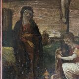 Christ on the cross, oil on copper, 17th century