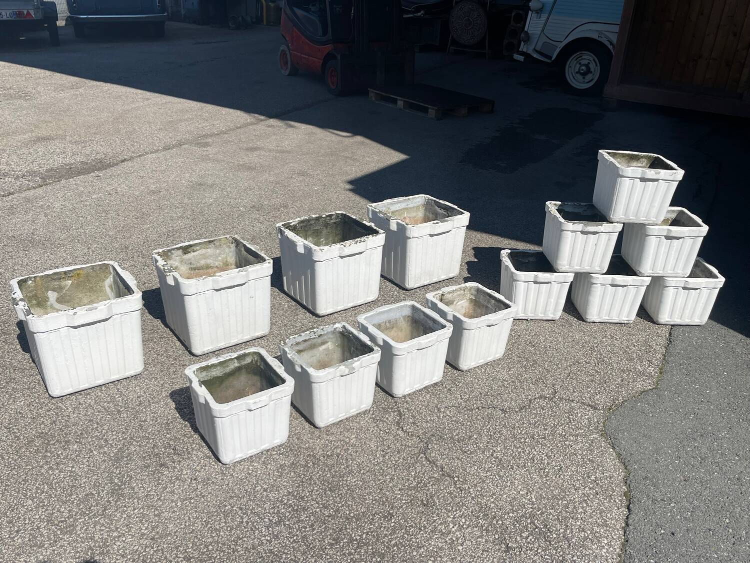 Élo France Square Planter / Flower Box - 1960'