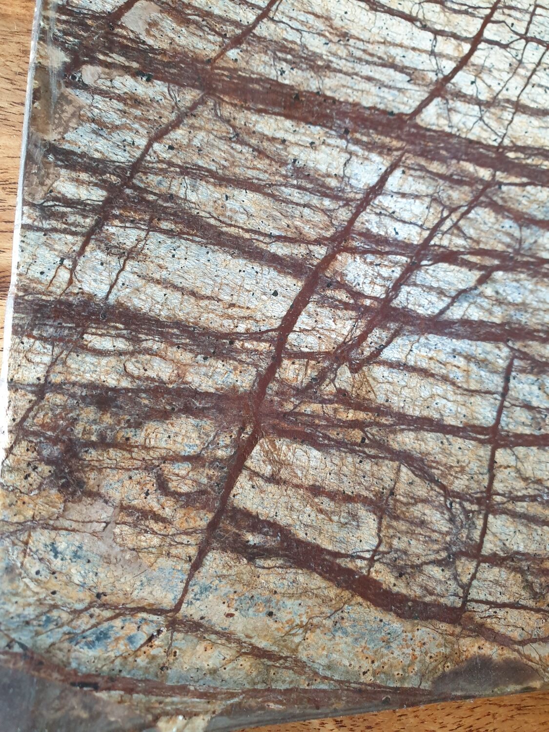 4 marbled stone cup plates