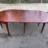 19th-century wooden extendable console table with 3 extensions.