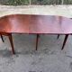 19th-century wooden extendable console table with 3 extensions.