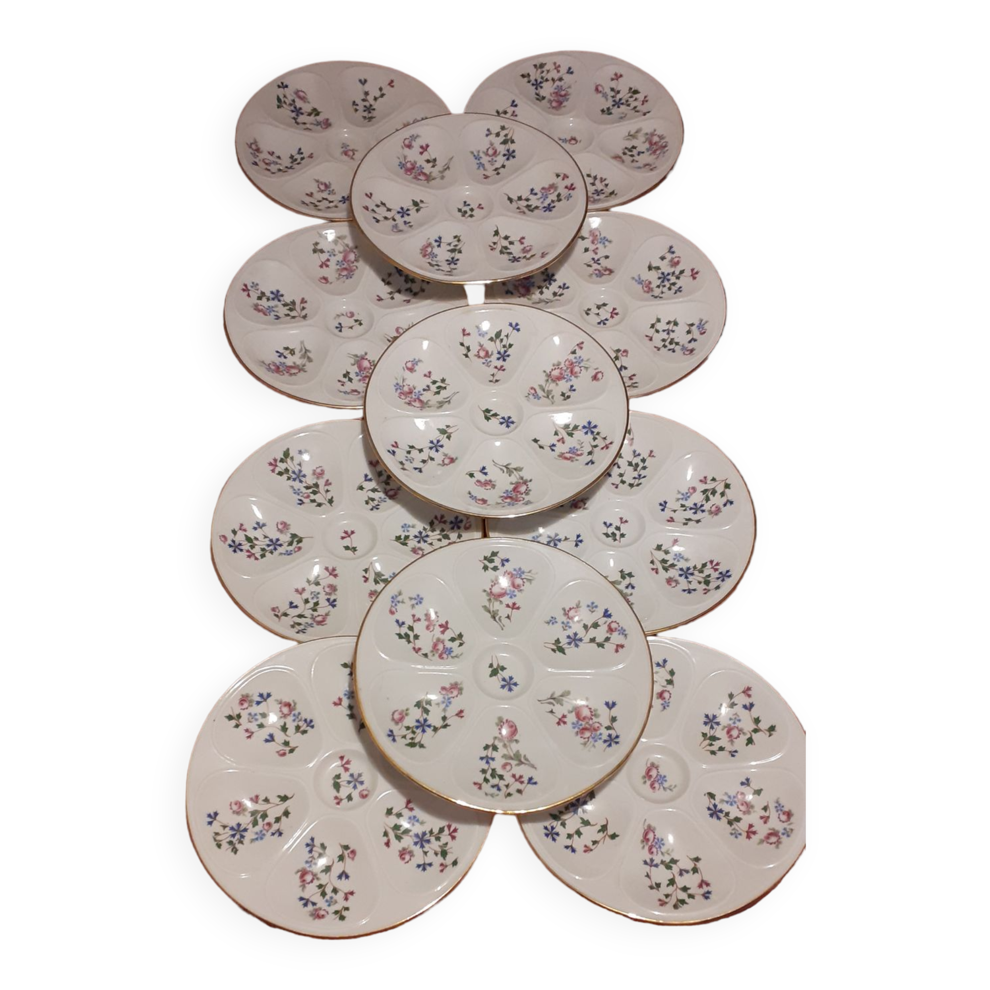 Limoges porcelain oyster service