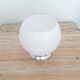 Old bistro ceiling lamp - semi-spherical globe in white opaline - 1950