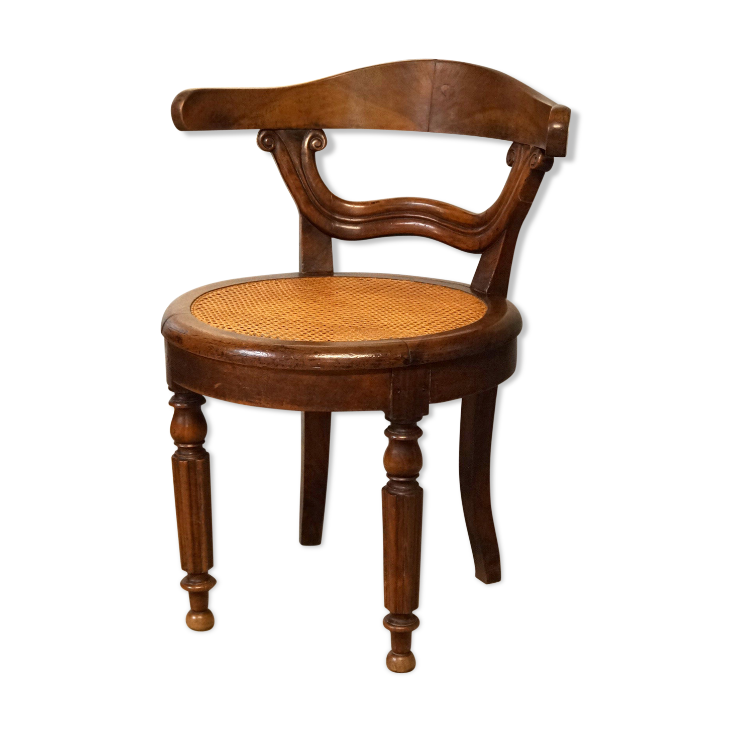 Fauteuil de bureau en noyer