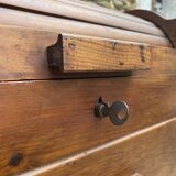 Office furniture, wooden sliding curtain filing cabinet