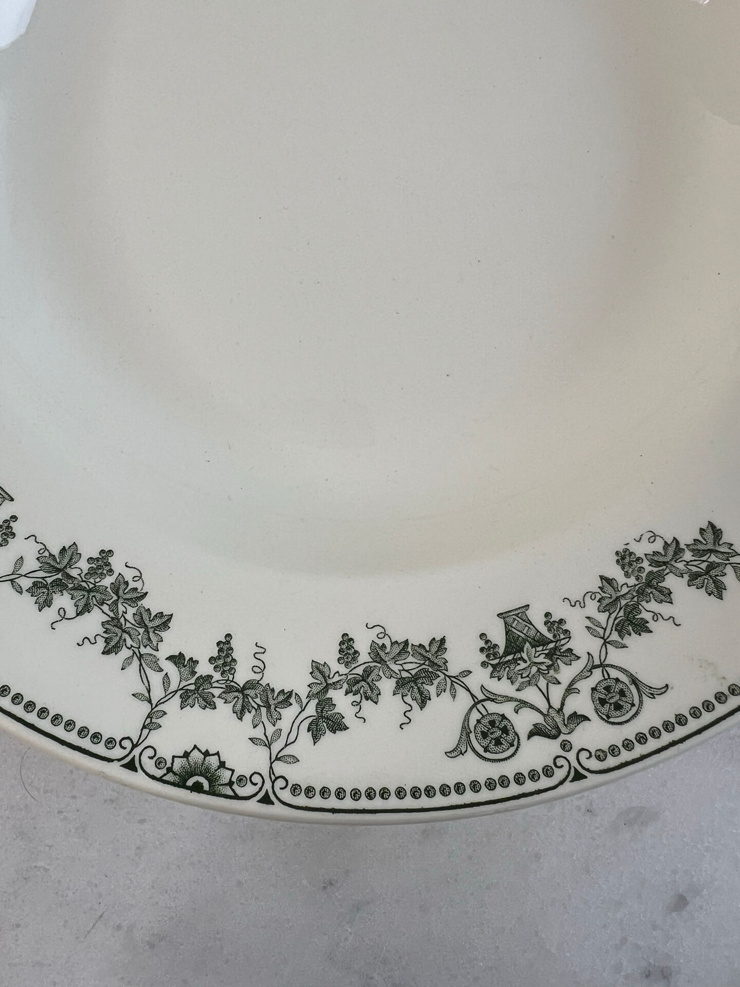 Set of 5 deep plates Badonviller Champagne collection