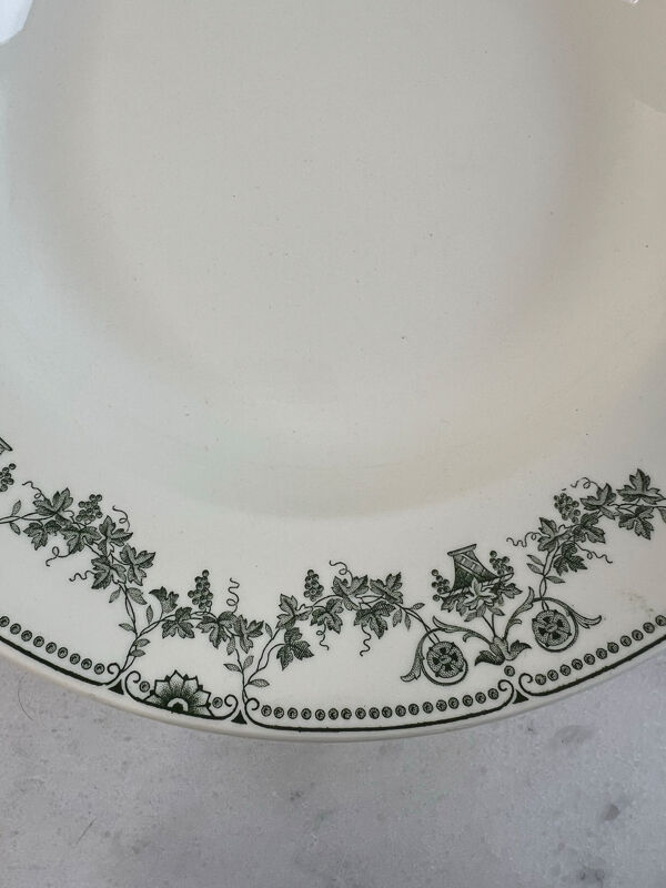 Lot de 5 assiettes creuses Badonviller collection Champagne