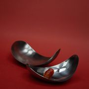 Set de 2 coupelles "Leaf" par Helle Damkjær pour Georg Jensen