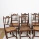 Chaises cannées, style Louis XIII