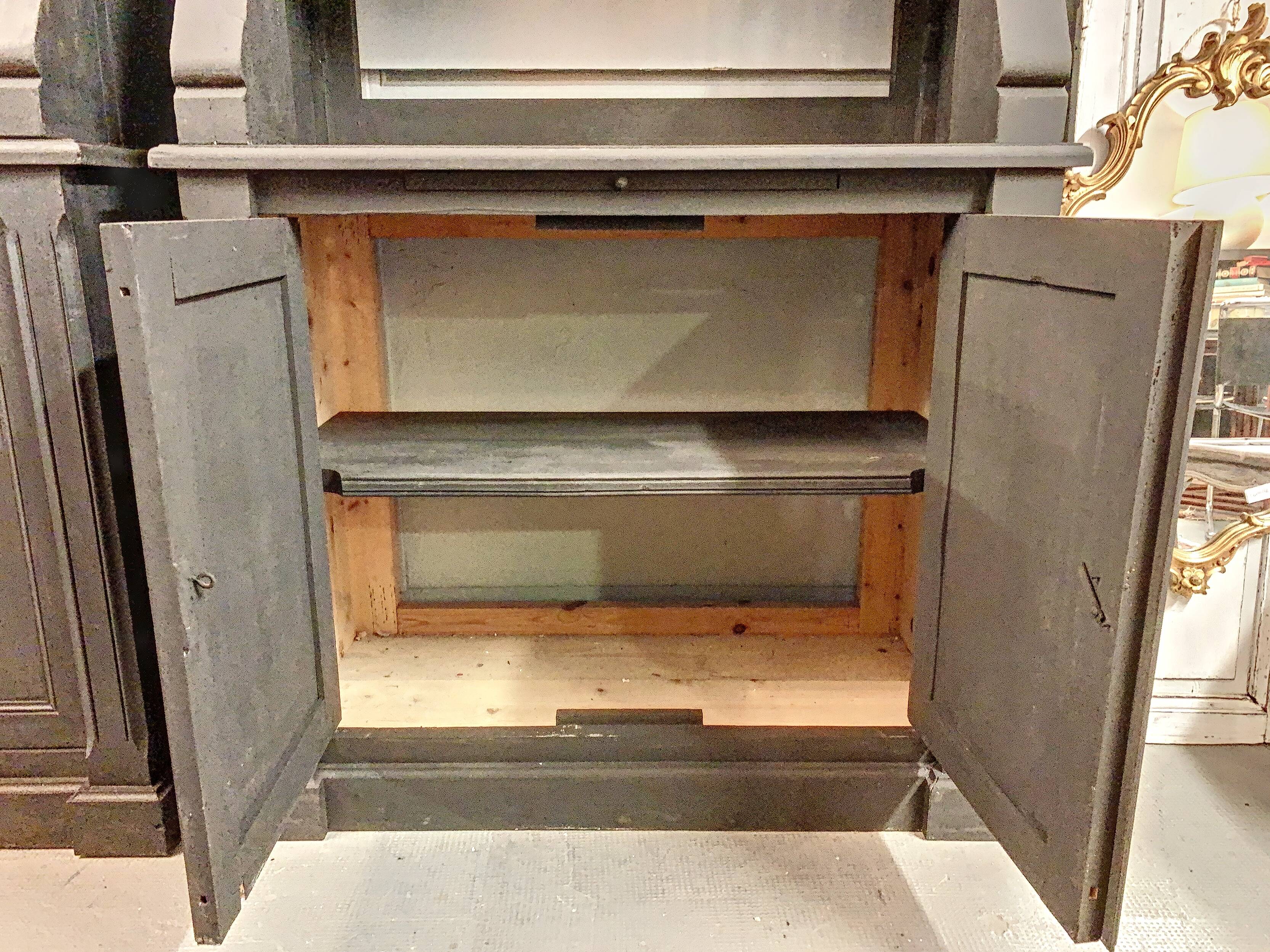 Pair of black China buffets