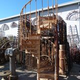 20th century cast iron spiral staircase