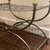 Curule trellis seat