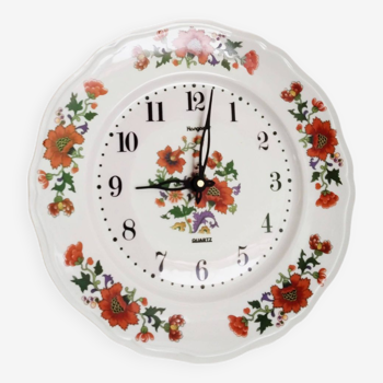 Pendulum, Limoges porcelain clock, Hangarter plate pendulum