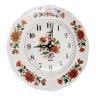 Pendule, horloge en porcelaine de Limoges  , pendule assiette Hangarter