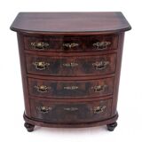 Walnut chest of drawers, Northern Europe, circa 1890. After renovation.