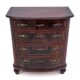 Walnut chest of drawers, Northern Europe, circa 1890. After renovation.