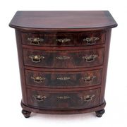 Walnut chest of drawers, Northern Europe, circa 1890. After renovation.