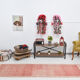 3x10 pale red persian runner rug,82x286cm