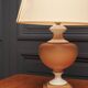 Pair of Tertre 1980 double patina resin lamps