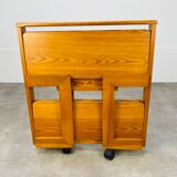 Folding tray in pine 70s vintage Scandinavian design