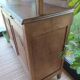 Art Deco two-body sideboard in natural chestnut.