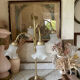 Vintage 4-light brass lamp