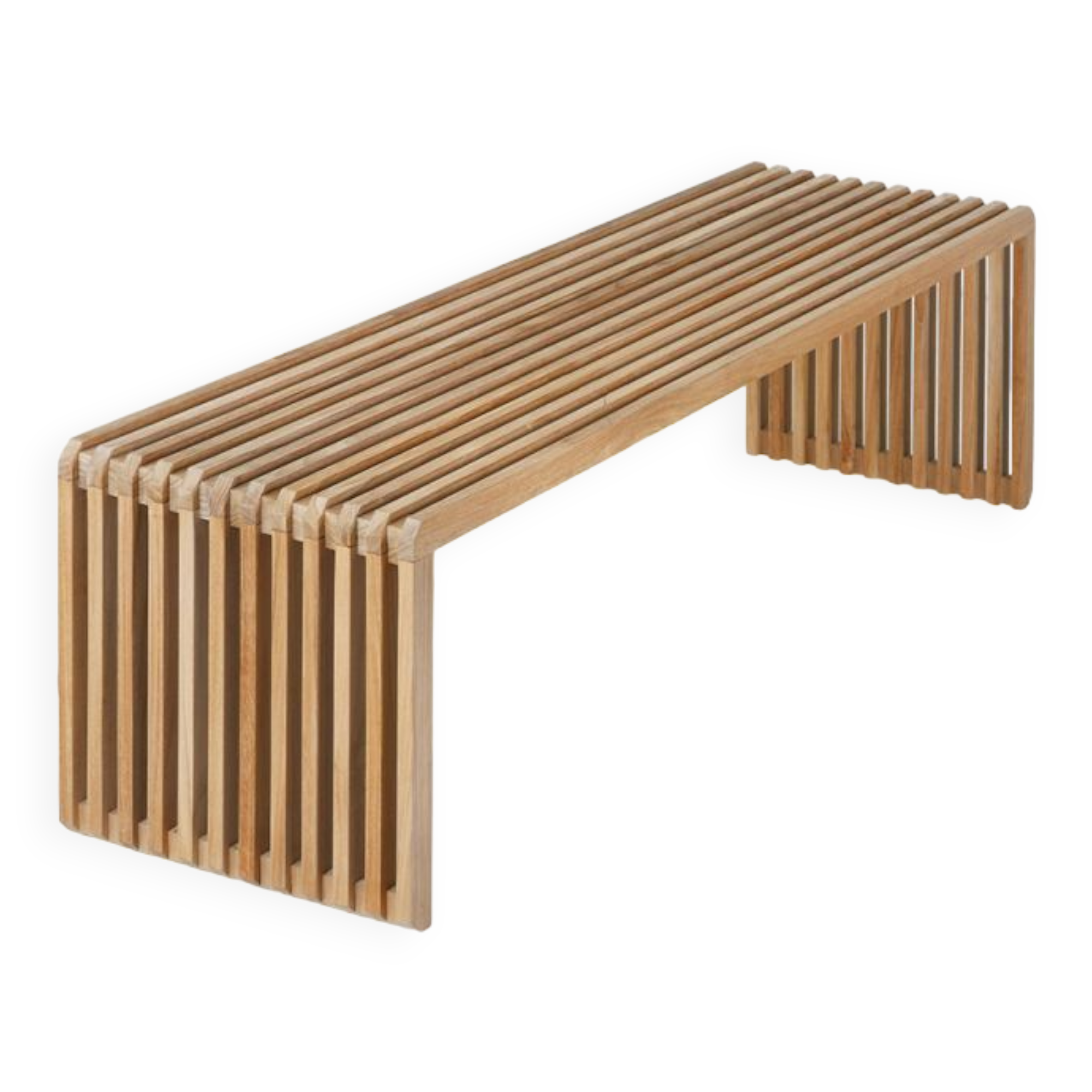 Teak Slatted Bench - HKliving