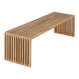 Teak Slatted Bench - HKliving