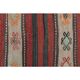 Turkish Vintage Kilim Oushak Handmade Woven Wool Runner Rug 73x350