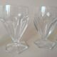 6 SAINT LOUIS flat-ribbed white wine glasses, Poincaré model
