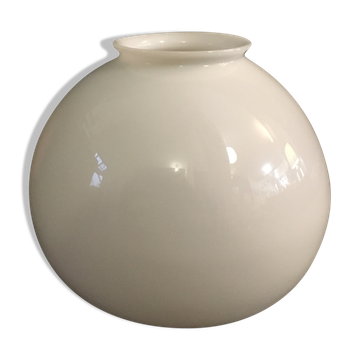 White glass globe