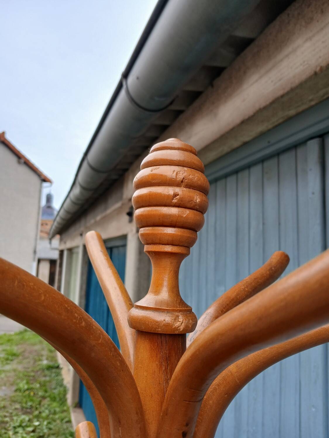 Antique parrot coat rack