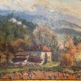 Provencal painter painting Devouassoux