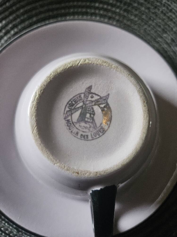 4 cups and saucers Moulin des Loups