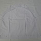 small child's child's room half circle in monogrammed white canvas