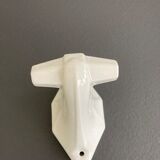 art deco porcelain coat hook