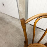 Pair of chairs bistrot Thonet Austria 1900 canning stamped