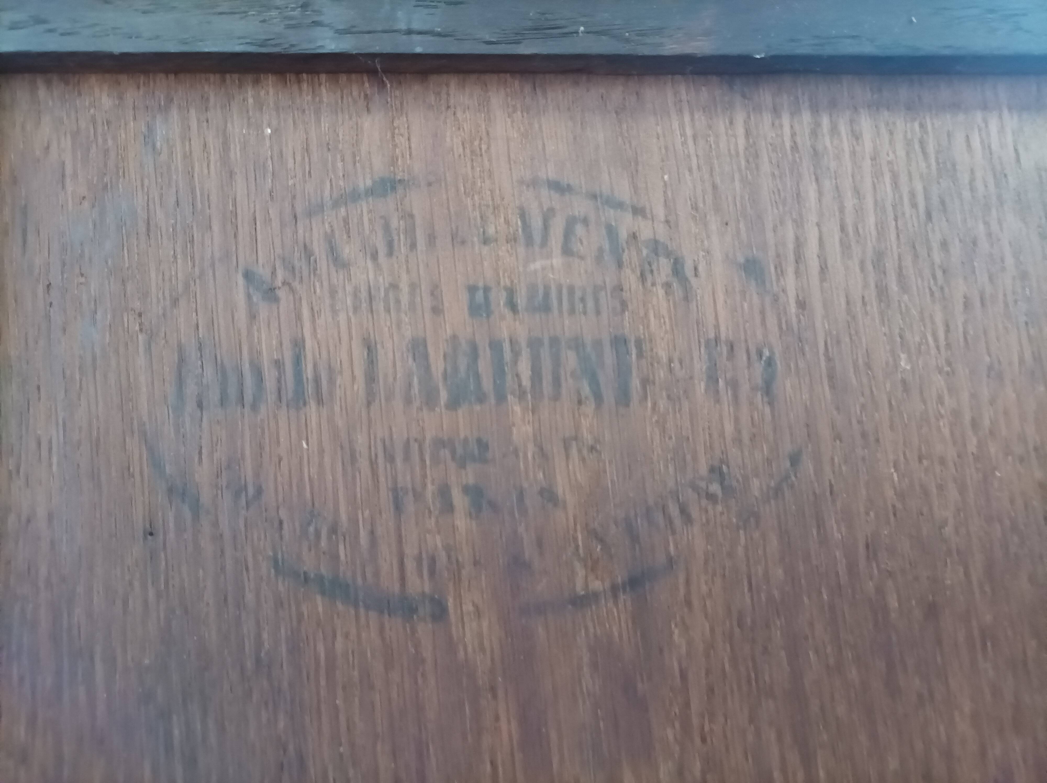 Louis XVI two-body sideboard stamped in walnut