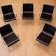 eta Furniture (Denmark) — Steel Tube & Wood Chairs (Set of 5) — Scandinavia