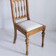 Unique mid-century chair, white upholstery, oak wood, Europe, 1960.