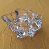 Cendrier en verre en forme de feuille