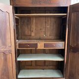 Cabinet 2 doors in solid walnut