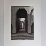 Art photography, town planning, architecture, arches vintage silver print, 1960s