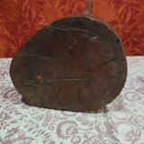 Pair of milking stools - brutalist wooden tripod