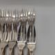 12 silver-plated cake forks, by Boulenger.