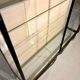 Double vintage metal and glass display cabinet from the 50s/60s – industrial style
