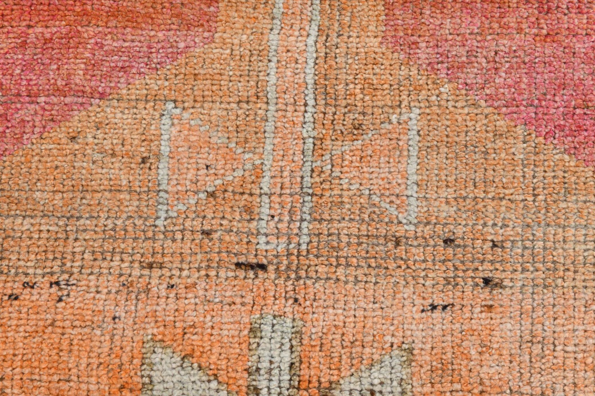 3x11 Shades Of Pink Antique Runner Rug, Handmade Runner Rug, 96x329Cm