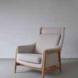 Chaise longue Folke Ohlsson pour Duxello | Suède | années 1950